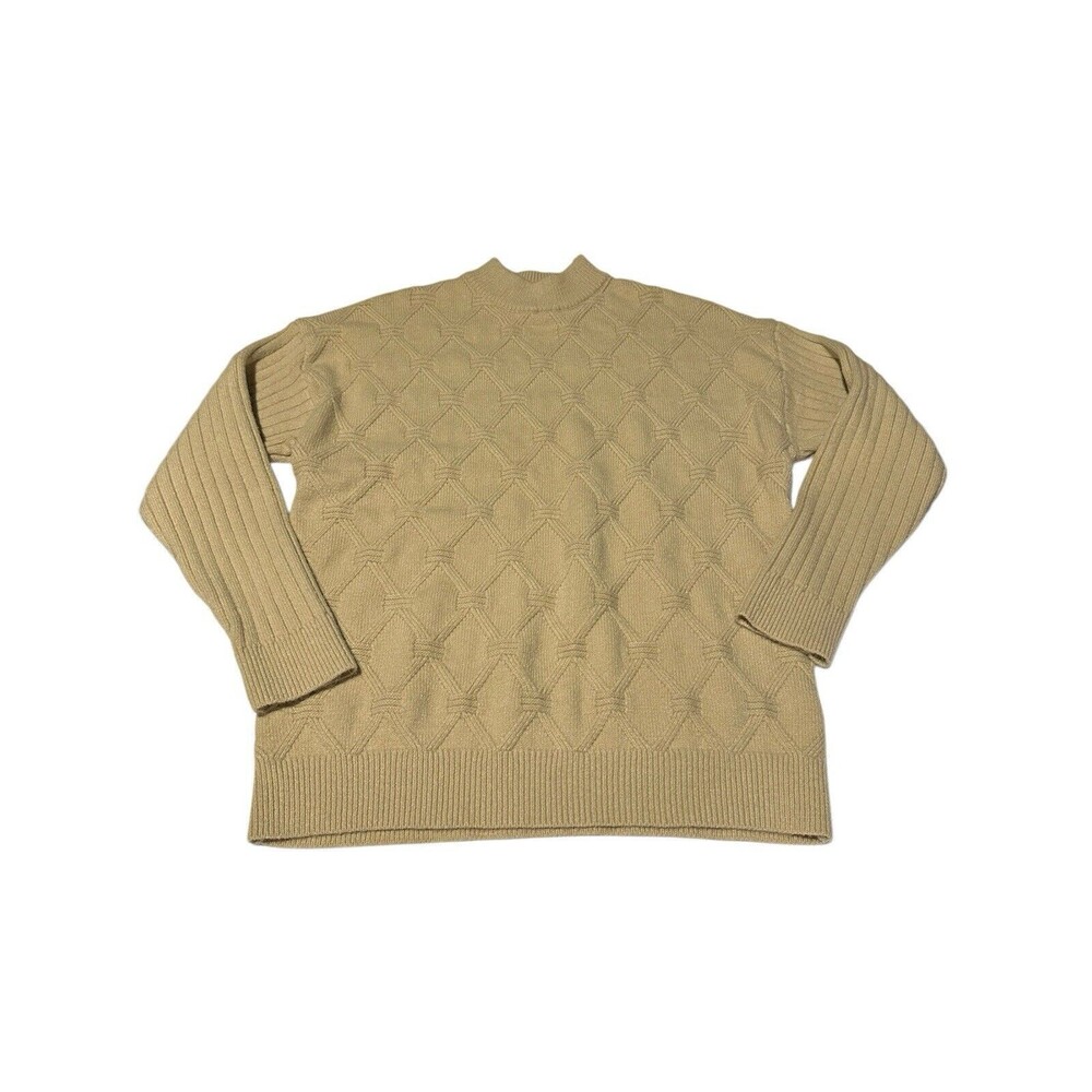Aelfric Eden Men's Medium Chunky Cable Knit‎ Mock Neck Pullover Sweater #M2-5
